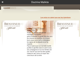 'doctrine-malikite.fr' screenshot