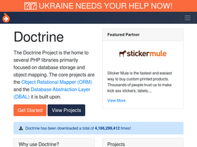 'doctrine-project.org' screenshot