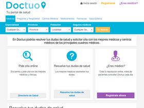 'doctuo.es' screenshot