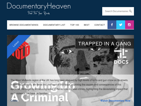 'documentaryheaven.com' screenshot
