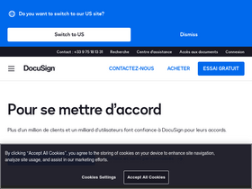 'docusign.fr' screenshot