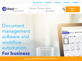'docuware.com' screenshot