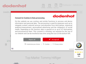 'dodenhof.de' screenshot