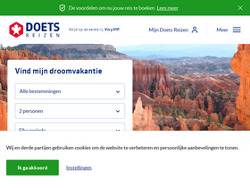 'doetsreizen.nl' screenshot