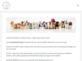 'dog-breeds-expert.com' screenshot