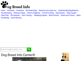 'dogbreedinfo.com' screenshot