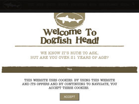 'dogfish.com' screenshot