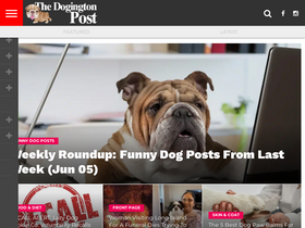 'dogingtonpost.com' screenshot