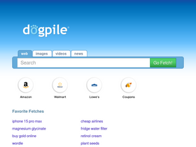 'dogpile.com' screenshot