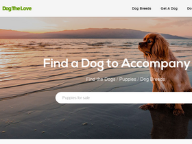 'dogthelove.com' screenshot