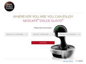 'dolce-gusto.com' screenshot