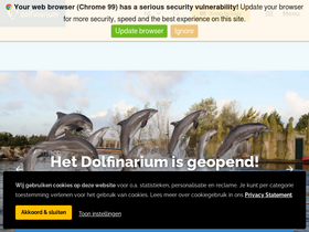 'dolfinarium.nl' screenshot