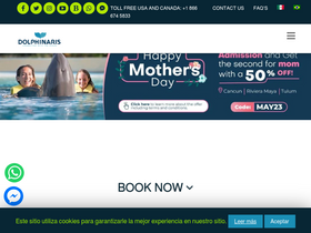 'dolphinaris.com' screenshot