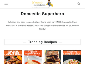 'domesticsuperhero.com' screenshot