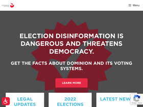 'dominionvoting.com' screenshot