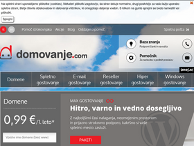 'domovanje.com' screenshot