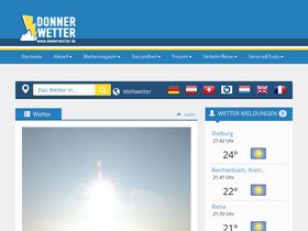 'donnerwetter.de' screenshot