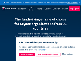 'donorbox.org' screenshot