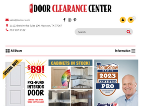 'doorclearancecenter.com' screenshot