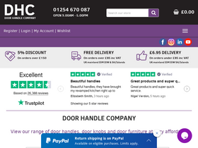 'doorhandlecompany.co.uk' screenshot