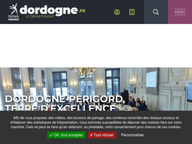 'dordogne.fr' screenshot