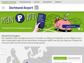 'dortmund-airport.de' screenshot