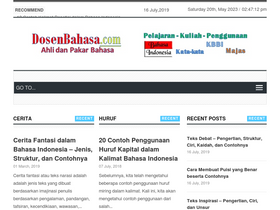 'dosenbahasa.com' screenshot
