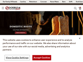 'doublehboots.com' screenshot
