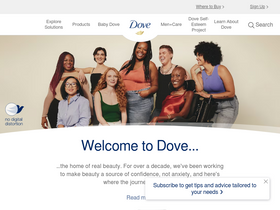'dove.com' screenshot