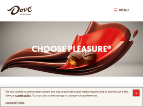 'dovechocolate.com' screenshot