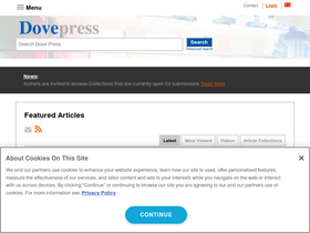 'dovepress.com' screenshot
