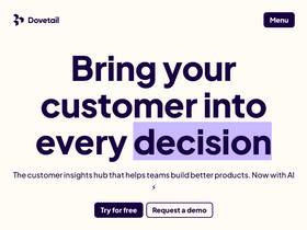 'dovetail.com' screenshot