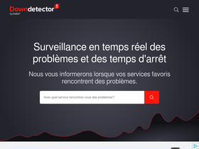 'downdetector.fr' screenshot