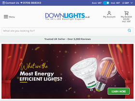 'downlights.co.uk' screenshot