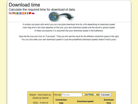 'download-time.com' screenshot