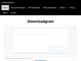 'downloadgram.org' screenshot