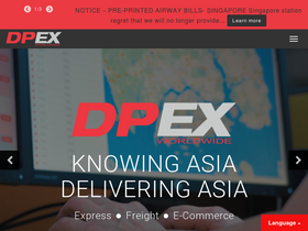 'dpex.com' screenshot