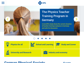 'dpg-physik.de' screenshot