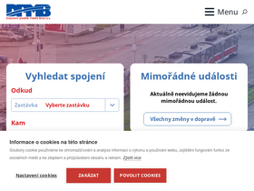 'dpmb.cz' screenshot