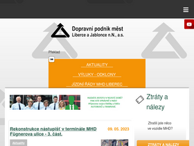 'dpmlj.cz' screenshot