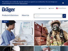 'draeger.com' screenshot