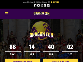 'dragoncon.org' screenshot