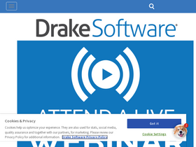 'drakesoftware.com' screenshot