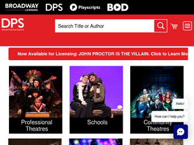 'dramatists.com' screenshot