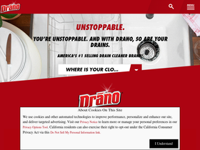 'drano.com' screenshot