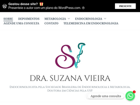 'drasuzanavieira.med.br' screenshot