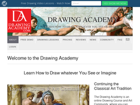 'drawingacademy.com' screenshot