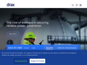 'drax.com' screenshot