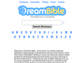 'dreambible.com' screenshot