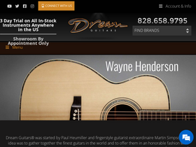 'dreamguitars.com' screenshot